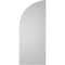 Ekena Millwork Quarter Round Top Right Surface Mount PVC Gable Vent w/ 2"W x 1-1/2"P Brickmould Frame, 14"W x 34"H GVPQR14X3402SN - alternate 5